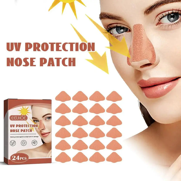 4type Outdoor UV Cut Eye Patch Nose Sunscreen Nose Patch Sunscreen Mask Soothing Sunscreen Face Protector Anti Sun For Skin Care LUXOREE